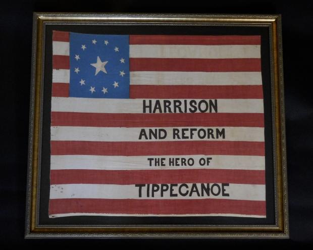 William Henry Harrison 1840 Campaign Flag