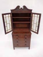 Childs Chest With Carved Secretary Top