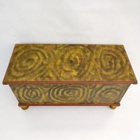 York County PA Yellow Smoke Decorated Blanket Chest